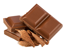 picture with chocolate pieces