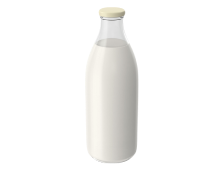 picture with the buttle of milk